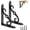 Black-2Pack, variant on Decorative Shelf Brackets 5x3-1/2 in Wall Mounted Floating Shelf Bracket L Heavy Duty Support Corner Brace Joint Right Angle Bracket for DIY Open Shelving with Screws White 2 Pcs