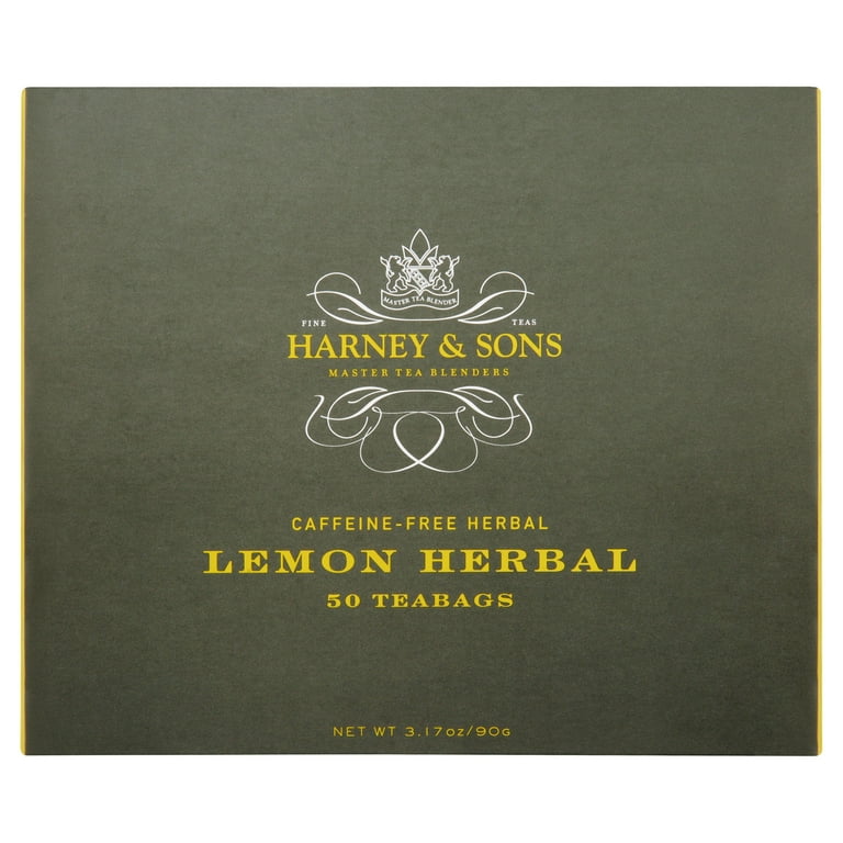 Harney & Sons, Lemon Herbal Tea, Caffeine Free, Light-bodied