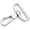 Silver, variant on CRAFTME STUDIO Snap Hooks Swivel Push-Gate Lobster Clasps for Bags & Crafts SRCH(2-Piece, 1.5 Inches, Silver)
