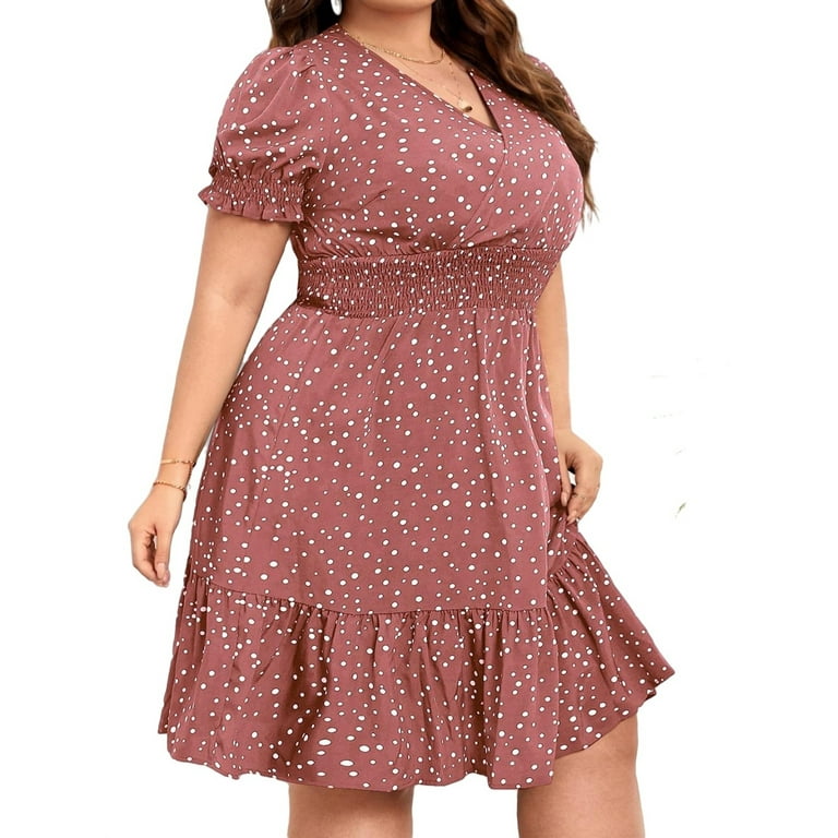 Polka dot top dress size 22