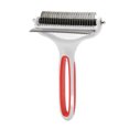 thumbnail image 3 of Pet Dematting Comb, Easy To Clean Stainless Steel Blades Pet Undercoat Rake Prevent Slip Comfortable Handle Skin Massage 2 In 1  For Dog For Removing Knots S,L, 3 of 8