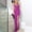 Hot Pink, variant on Gspmoly Plus Size Dresses for Curvy Women, Women'S Dress Evening Dress Sexy Split V-Neck Sequin Fashion Sleeveless Summer Evening Dresses for Women up to 70% Off
