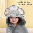 thumbnail image 4 of IFCOW 2pcs Baby Hooded Towels Soft Cotton Baby Bath Towel ，31.5 x 31.5" Ultra Absorbent Towel for Newborn Toddler Infants Babie Gifts, 4 of 9