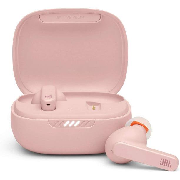 LIVE PRO+ TWS – Auriculares inalámbricos Bluetooth – Reducción de ruido adaptativa y tecnología Smart Ambient – Estuche de carga incluido – Rosa Sincero Electrónica