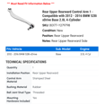 thumbnail image 2 of Rear Upper Rearward Control Arm 1 - Compatible with 2012 - 2016 BMW 528i xDrive Base 2.0L 4-Cylinder - Autopart Premium, 2 of 2