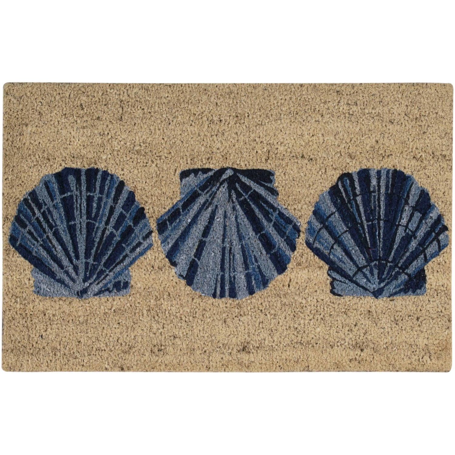 Waverly Greetings "Trio Shells" Blue Doormat by Nourison