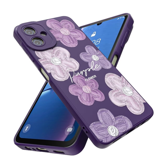 Threehao Funda para Samsung Galaxy A06, Ultra Delgado Flexible Suave TPU Silicona Carcasa con Moda A