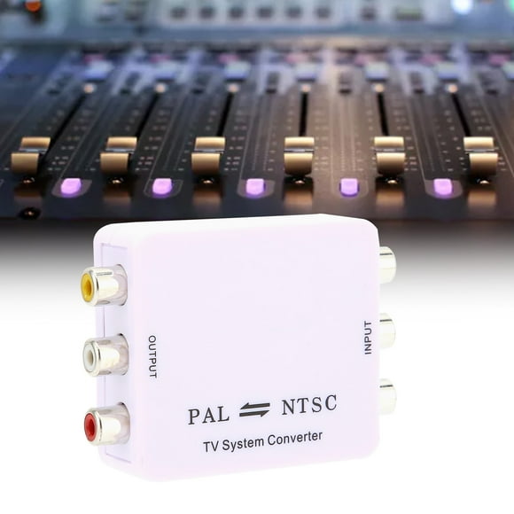 NTSC PAL Mutual Converter, Convenient PAL/NTSC Format Converter Practical for VCRs for Video Monitors for DVD Players for Camcorders for Recorders