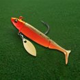 thumbnail image 3 of Señuelos de pesca blandos con cabeza de plantilla señuelo de silicona con cola en T Wobblers Swimbait para Lucio, 3 of 6