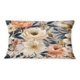 thumbnail image 3 of Designart "Coral Country Flair" Floral Printed Throw Pillow, 3 of 5