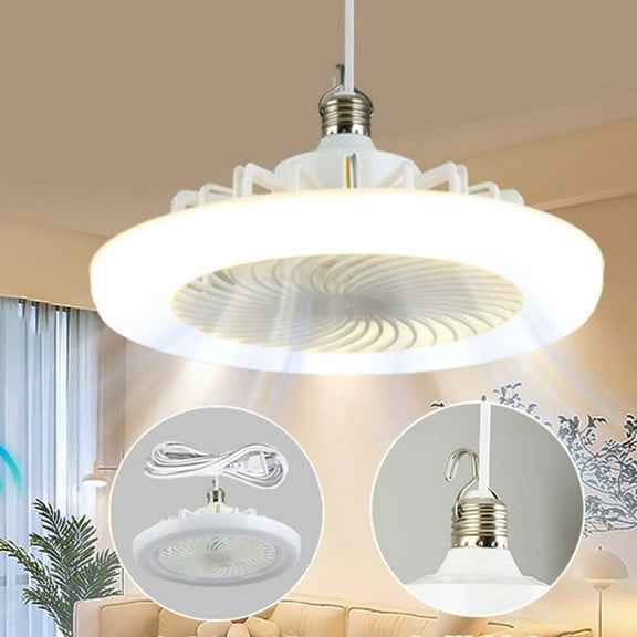 AZXY Ceiling Fan with Light,Ceiling Fan,Ceiling Fan with Remote,Chandelier Ceiling Fans,Low Profile Bladeless Lighting Small Ceiling Fans on Sale Or Clearance