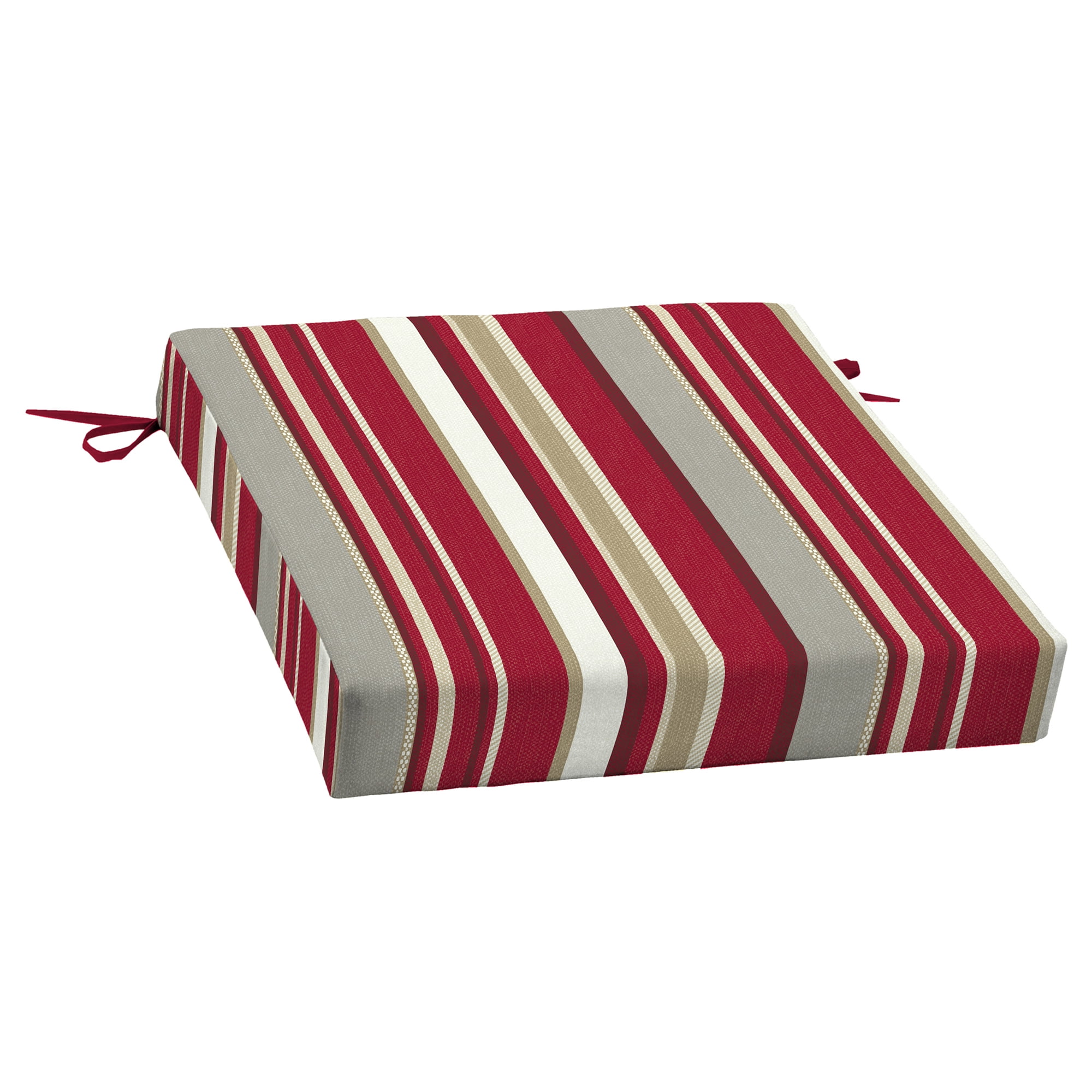 Better Homes Gardens Red Izmir Stripe 21 X In Outdoor Dining Seat Cushion