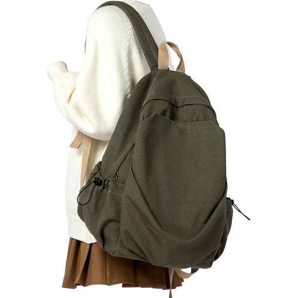 Simple Basic Black School Backpack For Women,lightweight Casual Daypack Travel Backpacks Men,aesthetic Middle School Bookbag For Teens Girls Boys