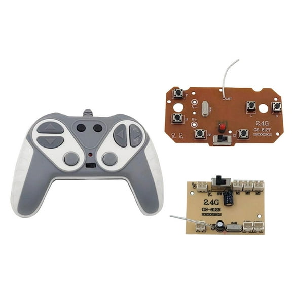 Placa transmisora y receptora RC: Habilidades prácticas con el juego de placa receptora RC de 6 canales gris y blanco