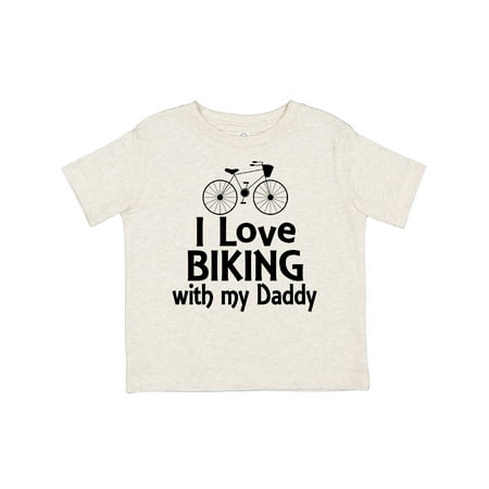 

Inktastic I Love Biking with Daddy Gift Toddler Boy or Toddler Girl T-Shirt
