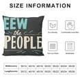 thumbnail image 5 of GOSMITH  EW People Pillow Covers 12x20 Inch Hipster Funny Sarcastic Saying Introvert Cotton Linen Throw Lumbar Pillow Cases Black and White EW People Oblong Gifts Cushion Cover for Sofa Couch, 5 of 5