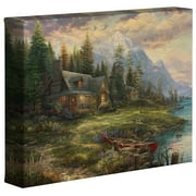 Thomas Kinkade A Father's Perfect Day - 8" x 10" Gallery Wrapped Canvas