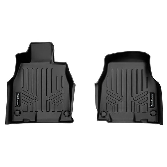 SMARTLINER All Weather Protection Custom Fit Black 1st Row Floor Mat Liner Set Compatible With 2023-2024 Mercedes-Benz EQE (Only Fits Sedan Models)