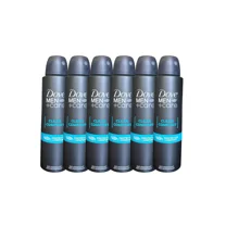 6 PK Dove Men Care Clean Comfort Spray Deodorant & Antiperspirant 150ml/5oz