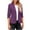 Purple, variant on ZVNAΖH Womens Casual Blazers 3/4 Sleeve Lightweight Office Work Suit Jacket Stretch Slim Fit Ruched Cuff Jacket with Pockets