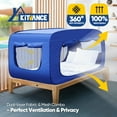 Twin Bed Tent Bed Canopy Tent Privacy Bed Tent Twin Breathable with 4