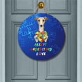 thumbnail image 2 of Autism Awareness Whippet Accept Understand Love Round Wood Sign Dog Lover Hanging Wall Home Decor - 12003, 2 of 5