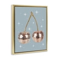 thumbnail image 3 of Stupell Industries Luminous Glam Cherries Fashion Painting Gold Floater Framed Canvas Art Print Wall Art, 17 x 21, 3 of 9