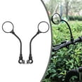 thumbnail image 2 of Motorcycle Bicycle Rearview Handlebar Mirrors Bendable Adjustable Reflector, 2 of 5