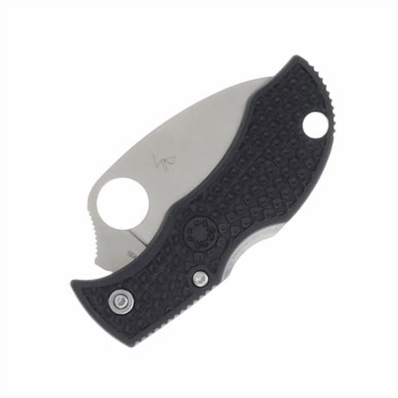 Spyderco Manbug Folding Knife 1.97" VG10 Satin Serrated Blade, Black FRN Handles