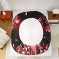 thumbnail image 5 of Homewish Romantic Butterfly Animal Full Size Sheets, Red Sequin Print Bed Sheets, Couple Anniversary Sheet Sets, Ultra Soft Bedroom Decor, 4-Piece, 5 of 7