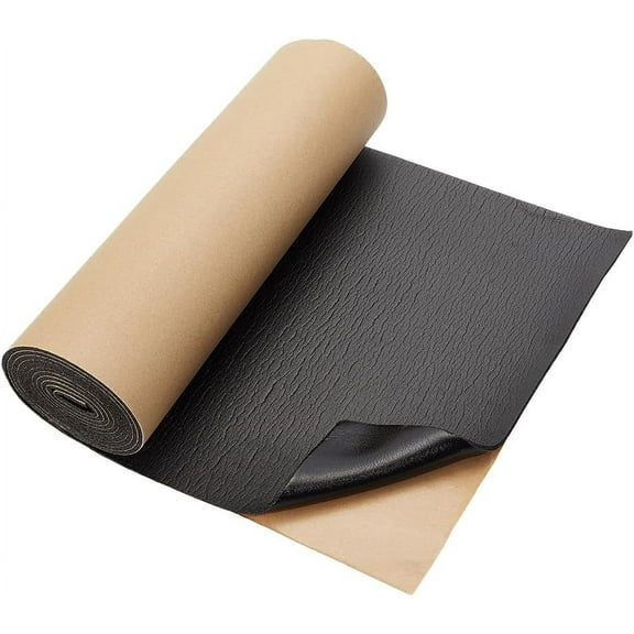 1roll 11.8x78.7 Inch Sponge Neoprene with Adhesive Foam Rubber Sheet 3mm Thick Black EVA Foam Sponge Rubber Sheet for Gap Filling Protective Pad Cosplay Costume Crafts DIY