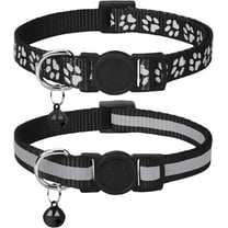 Reflective Cat Collar Breakaway with Bells, 2 Pack Girl Boy Pet Cat Collar Adjustable