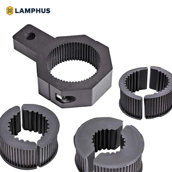 LAMPHUS Cruizer LED Off-Road Light Vertical Bar Clamp Mounting Kit 1'/ 1.5'/ 1.75'/ 2' [1 Clamp] [Includes Allen Hex Key] [User-friendly] - For Light Bar Bull Bar Tube Clamp Roof Roll Cage Holder