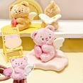 thumbnail image 5 of Plush Bear Keychain Pulling Rope Stuffed Love Heart Animal Doll Key Ring Holder DIY Handbag Pendant, 5 of 5