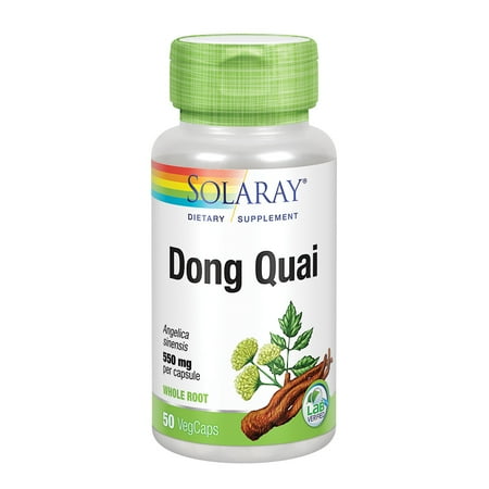 Solaray Dong Quai 550 mg Capsules, 50 Ct