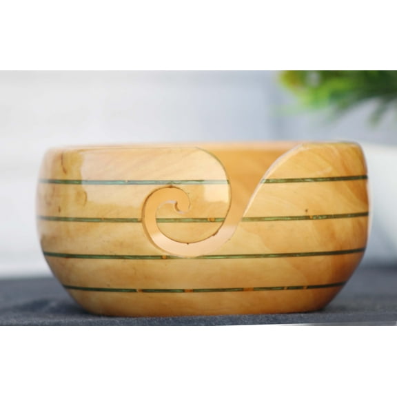 Yarn Bowl, Handmade Wooden Yarn Bowls for Knitting & Crocheting, Yarn Storage Bowl, Yarn Organizer Perfect Gift for Mother