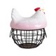 thumbnail image 4 of Cesta organizadora para huevos de gallina, soporte de encimera para huevos, recipiente para verduras y huevos. Rosa Negro, 4 of 9
