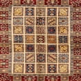 thumbnail image 1 of Ahgly Company Machine Washable Indoor Square Abstract Saffron Red Area Rugs, 8' Square, 1 of 7