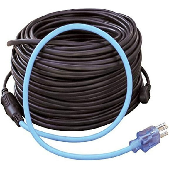 100ft Roof & Gutter Deicing Kit 500W, 2ft 18/3 SJTW Power Cord w/Power Indicator