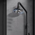thumbnail image 5 of Round Shower Head Powerful Adjustable Universal Bathroom Water Outlet Top Spray Shower Head (Black), 5 of 5