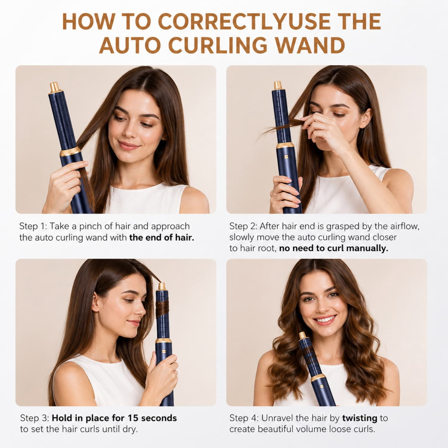 5-in-1 Professional Hair Dryer Brush Set, 110,000 RPM Negative Ionic Hot Air Brush for Drying, Curling & Volumizing