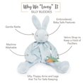thumbnail image 3 of Bunnies by the Bay Silly Buddy, Blue Bunny with Pacifier Holder, 3 of 3