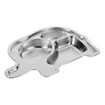 thumbnail image 3 of Kids Divided Plate 304 Stainless Steel Dinner Plate Elephant Shape Serving Tray, 3 of 9