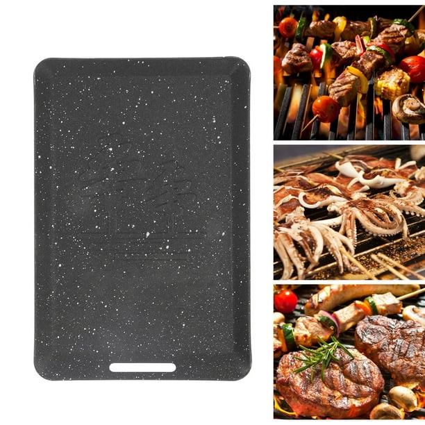 Sartén Rectangular Pequeña, Mini Parrilla De Hierro Antiadherente Para