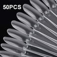 thumbnail image 3 of 50 Pcs Nail Swatch Sticks with Ring,Clear Fan-shaped Nail Art Practice Display Nail Sample Sticks, 3 of 5