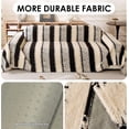thumbnail image 3 of TOPCHANCES Sofa Slipcovers, Couch Throws Blanket for 3 4 Seats Sofa, Sectional Couch Covers for L Shaped Couch (71"x 150", Black), 3 of 8