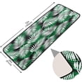 thumbnail image 2 of Dreamtimes Tropical Palm Leaf Hallway Runner Rug 2'x6' Kitchen Rug with Rubber Backing Green White Leaves Non Slip Entryway Rug Runner Washable Soft Area Rug for Hallway Bedroom Kitchen Decor, 2 of 6