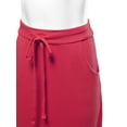 thumbnail image 4 of A2Y Women's Drawstring Waist Side Pockets Rayon Maxi Skirt Ruby 2XL, 4 of 4