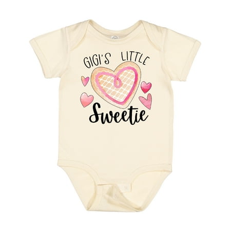 

Inktastic Gigi s Little Sweetie with Pink Heart Cookie Gift Baby Boy or Baby Girl Bodysuit