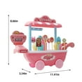 thumbnail image 3 of Vikszoy Car Toys Clearance! Kids Kids Toys Ice Cream Truck Girls Simulation Little Trolley Candy Truck Ice Cream Truck, 3 of 4
